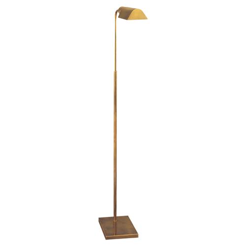 Visual Comfort Studio Modern Classic Antique Brass Metal Adjustable Floor Lamp