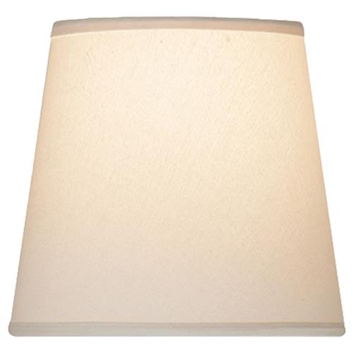 Visual Comfort Modern Classic Cream Linen Candle Clip Shade - 3&quot;x4&quot;x4&quot;