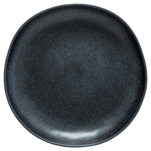 Livia Modern Classic Matte Black Stoneware Dinner Plate - Set of 4