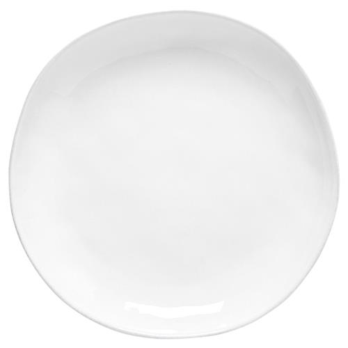 Livia Modern Classic White Stoneware Dinner Plate - Set of 4