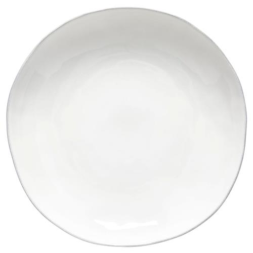 Livia Modern Classic White Stoneware Serving Bowl