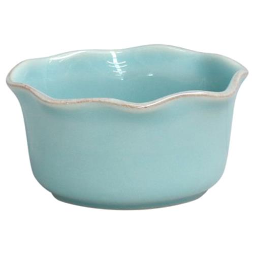 Cook &amp; Host Modern Blue Stoneware Oval Ramekin - Set of 4