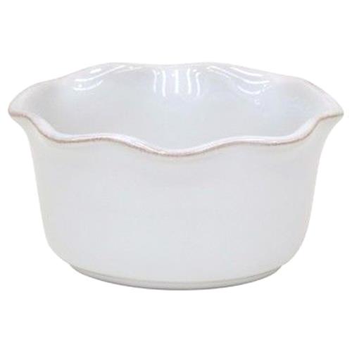 Cook &amp; Host Modern White Stoneware Oval Ramekin - Set of 4