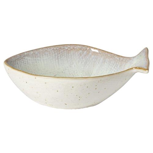 Dori Coastal Beach Beige Stoneware Seabream Bowl