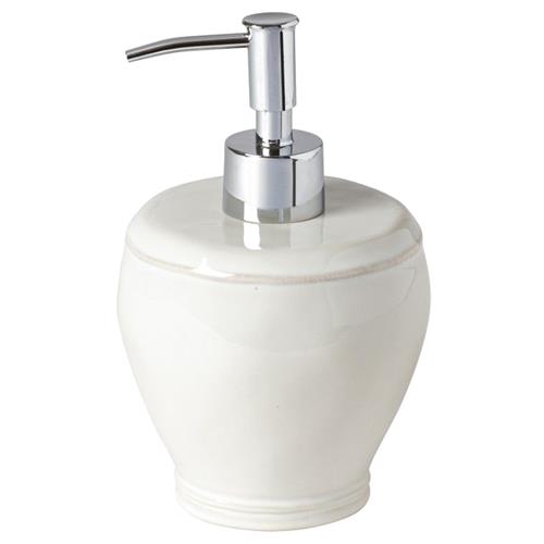 Fontana Modern Classic White Glazed Stoneware Soap Pump