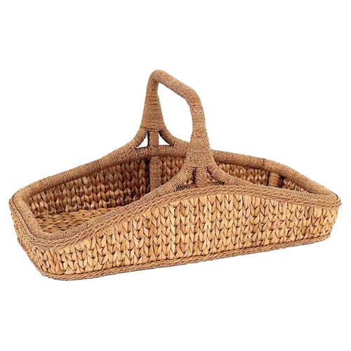 Tara Coastal Beach Natural Handwoven Rattan Decorative Basket