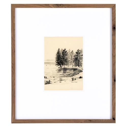 Serene I Illustration - 24.5x21.5