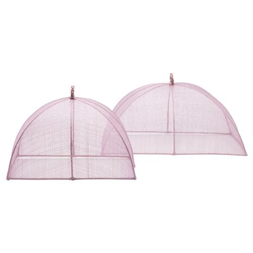 Rachel Coastal Lavender Sinamay Rectangular Food Cover - Set of 2