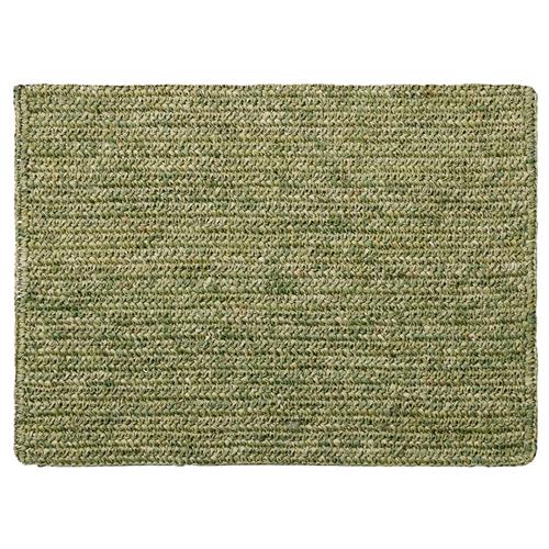 Emmy Coastal Beach Green Crochet Rectangular Placemat - Set of 4