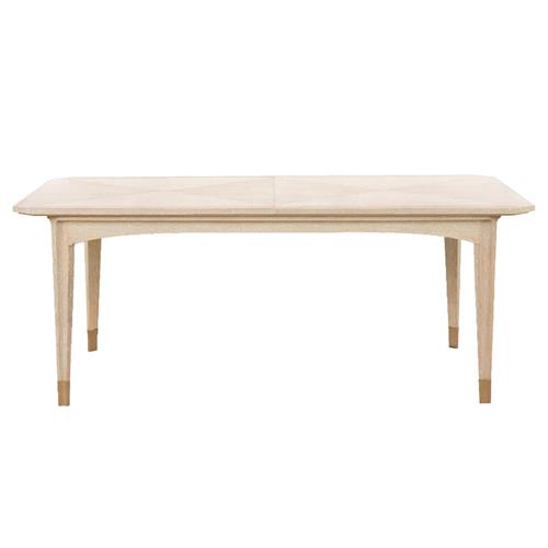 Bertram Modern Sand Oak Extendable Dining Table - 76-100&quot;W