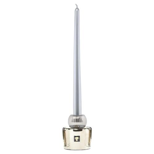 Baobab Collection Les Exclusives Regency Silver Glass Candlesticks - Set of 2