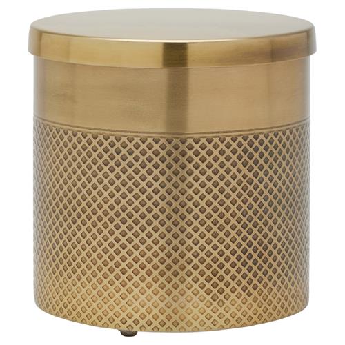 Pigeon and Poodle Hagen Modern Antique Brass Stainless Steel Bath Canister