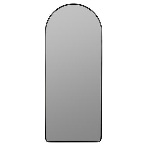 Diane Industrial Black Metal Frame Full Length Arch Floor Mirror