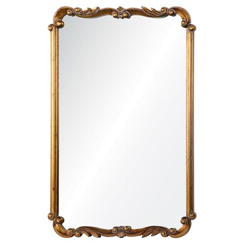 Elise Hollywood Regency Antique Gold Frame Wall Mirror