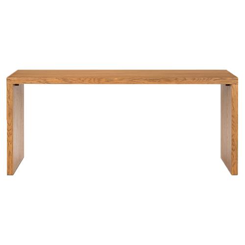 Carlos Rustic Lodge Brown Oak Veneer Desk