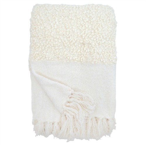 Murphy Modern Classic Cream Oversized Throw Blanket