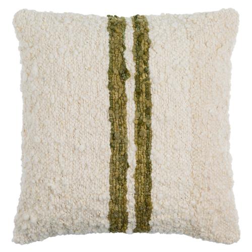 Easton Coastal Beach Cream Wool Decorative Throw Pillow - 20x20