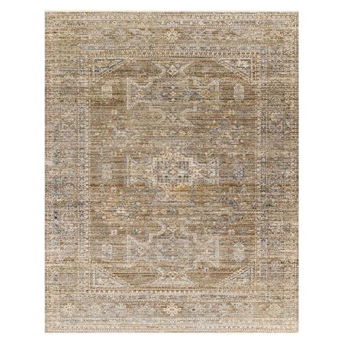 Elle Global Bazaar Brown Oushak Patterned Indoor Outdoor Rug - 7&#39;10&quot;x10&#39;