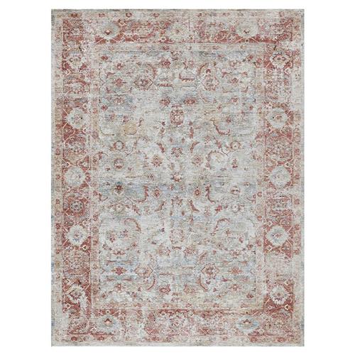 The Met Antique Loom Rust Floral Patterned Rug - 12&#39;x15&#39;