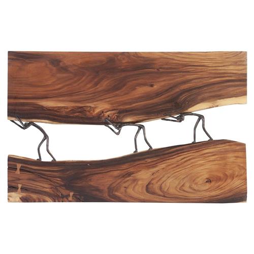 Fay Rustic Lodge Natural Chamcha Wood Wall Sculpture
