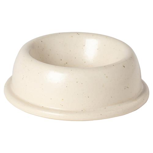 Pacifica Pet Collection Modern Vanilla Stoneware Food Bowl - 6&quot;