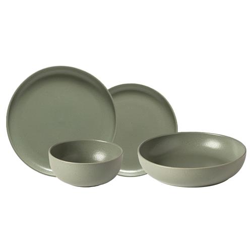 Pacifica Modern Classic Artichoke Stoneware 4 Piece Place Setting