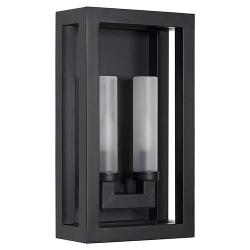 Montecito Black Iron Double Arm Outdoor Sconce