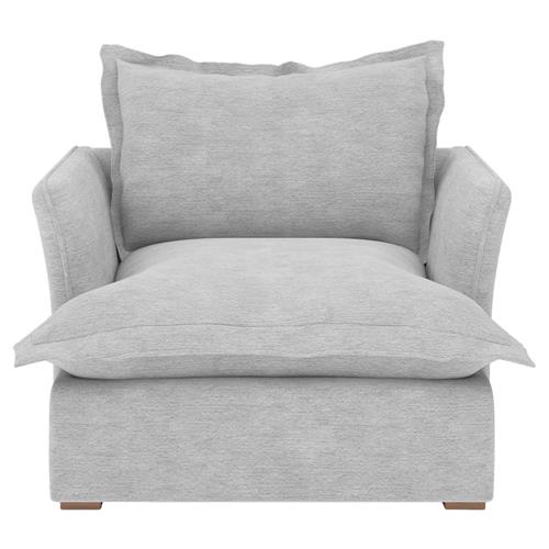 Alanna Modern Classic Portofino Grey Arm Chair