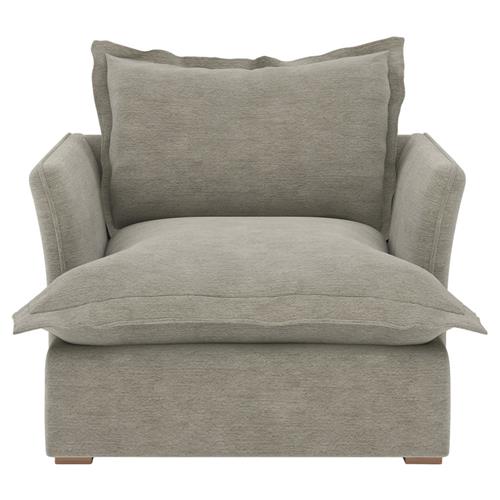 Alanna Modern Classic Portofino Pumice Arm Chair