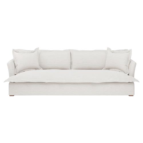 Alanna Modern Classic Ashford Cream Performance Sofa - 98"W