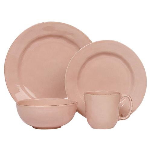 Juliska Puro Modern Classic Blush Ceramic 4 Piece Place Setting
