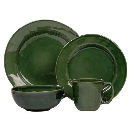 Juliska Puro Modern Classic Basil Ceramic 4 Piece Place Setting