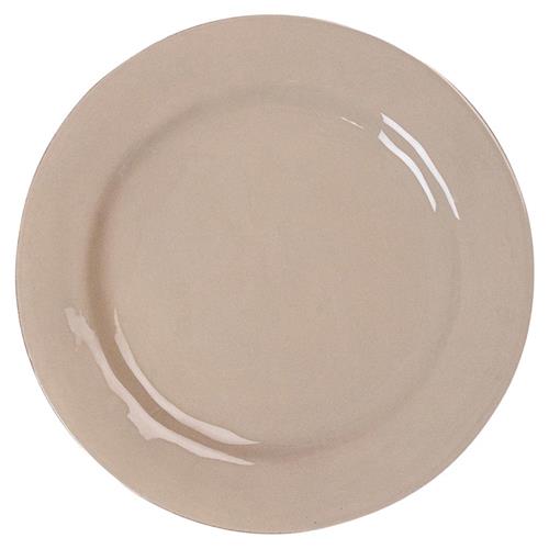 Juliska Puro Modern Classic Taupe Ceramic Dinner Plate