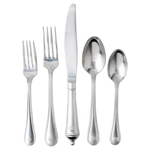 Juliska Berry &amp; Thread French Country Bright Satin Steel 20 Piece Flatware Set