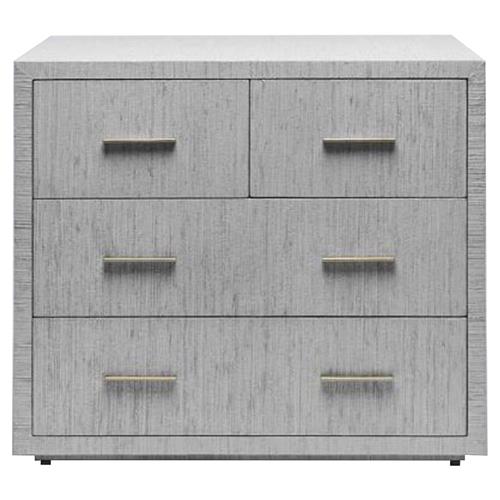 Livia Modern Classic Mist Grey Sisal Bachelor Chest