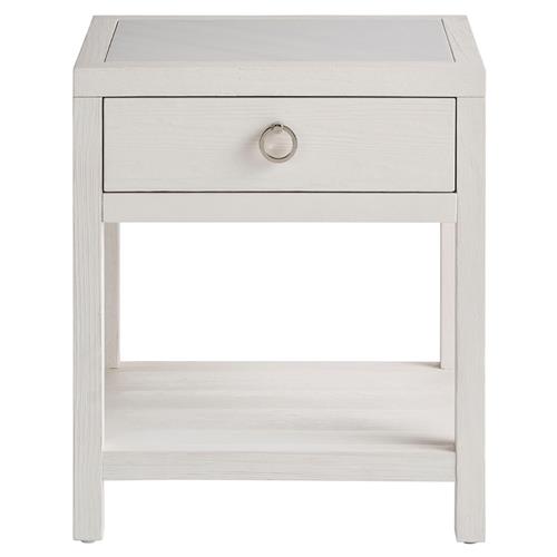 Bennett Modern Classic Honed Stone Top White Sand Oak Nightstand