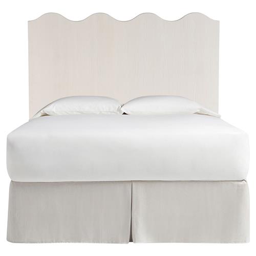 Bennett Coastal Beach White Oak Wave Headboard - Queen