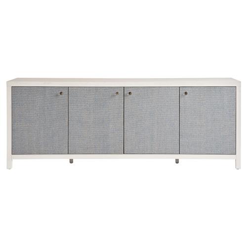Carter Coastal Beach White Sand Oak Blue Seagrass Sideboard