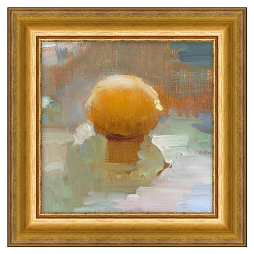 Freya French Orange Fruit Gold Frame Painting 1 - 13x13