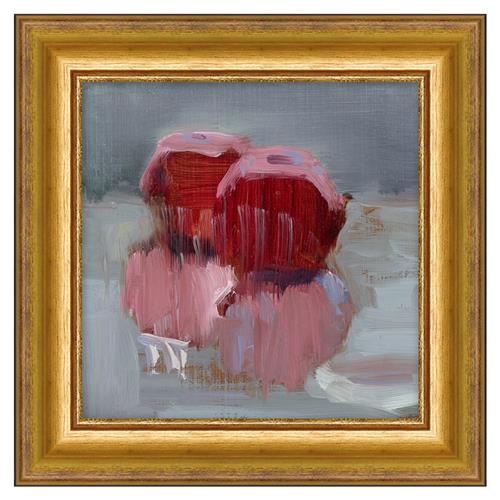 Freya French Red Fruit Gold Frame Painting 3 - 13x13