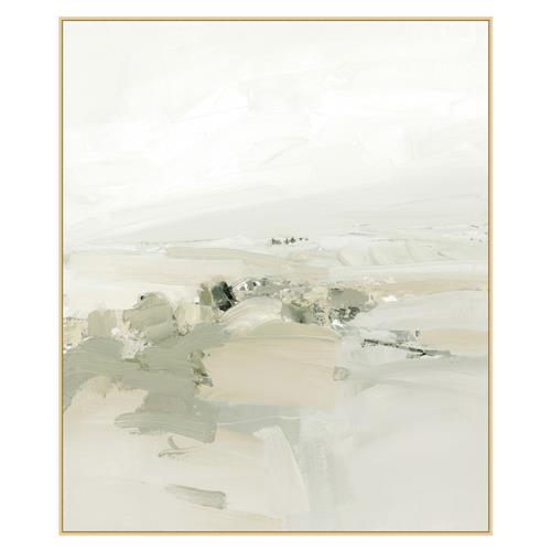 Mahayana Modern Classic Grey Abstract Natural Frame Painting 2 - 60x51