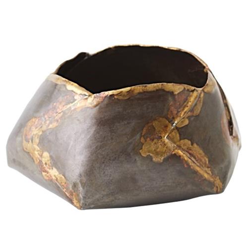 Xavier Antique Gunmetal Iron Decorative Bowl - Small