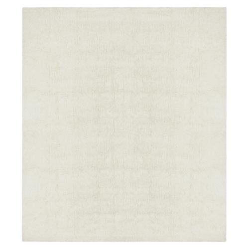 Silhouette Modern Cream Wool Washable Solid Rug - 5&#39;11&quot;x6&#39;7&quot;