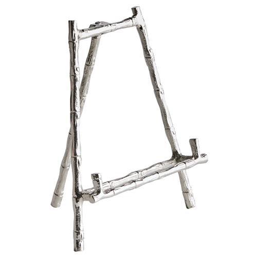 Enzo Coastal Beach Silver Aluminum Easel Stand - Small