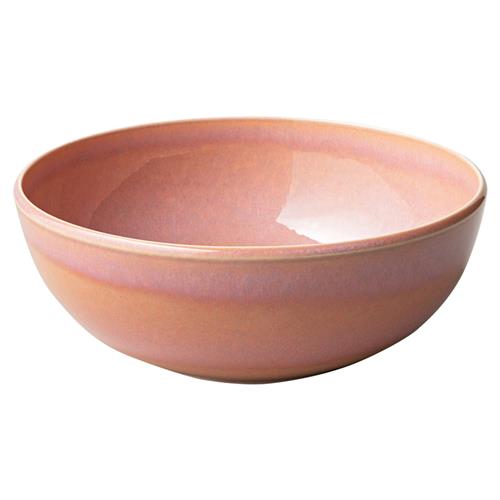 Perlemor Coastal Beach Coral Pink Porcelain Rice Bowl