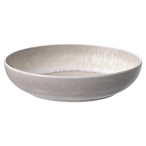 Perlemor Coastal Beach Beige Porcelain Pasta Bowl