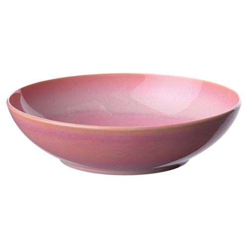 Perlemor Coastal Beach Coral Pink Porcelain Dinner Bowl