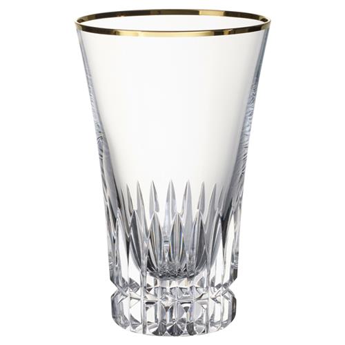 Grand Royal Regency Gold Rim Crystal Glass Highball - Set of 2