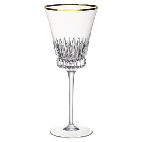 Grand Royal Regency Gold Rim Crystal Red Wine Glass - Set of 2