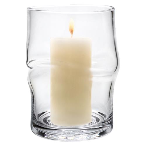 Simon Pearce Ascutney Twist Modern Classic Glass Hurricane Candleholder